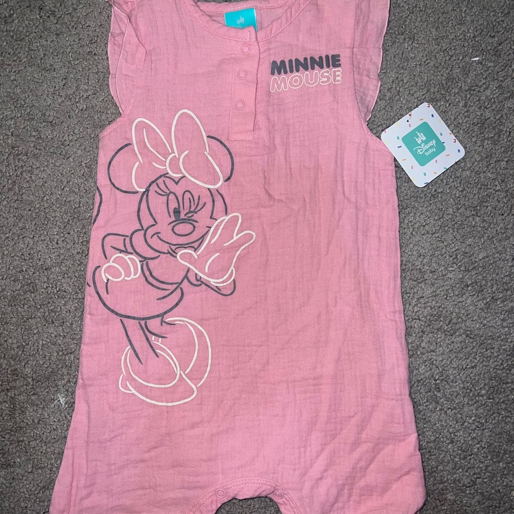 Disney Baby Pink Minnie Mouse Romper 24M